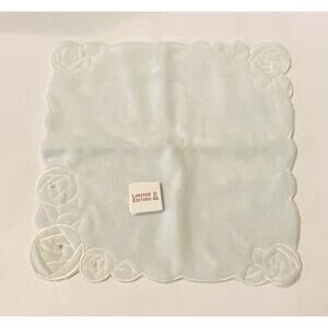 Asian Sequin Limited Edition Ice Blue Floral Design 100% Cotton Padded New